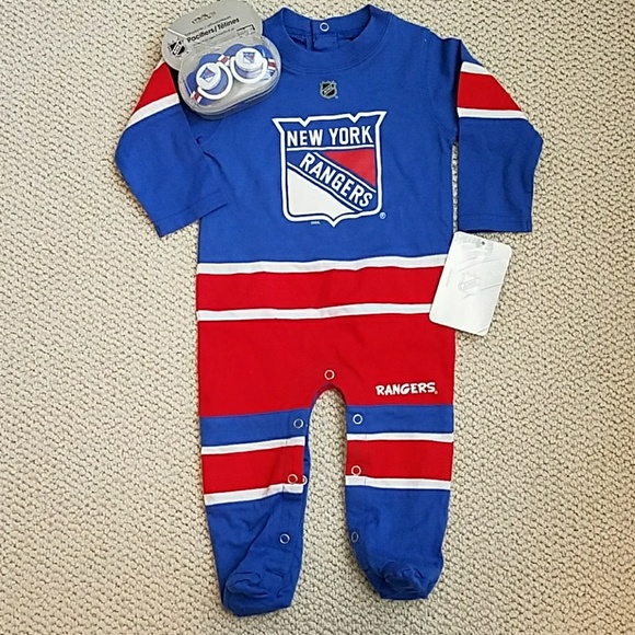 ny rangers baby onesie
